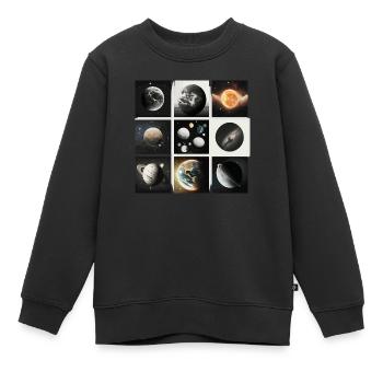 Jenseits des Gewöhnlichen: Eine Sammlung von Außerirdischen - Kinder Premium Organic Sweatshirt - Schwarz - Vorne - AI Model Kid Female (0cm)