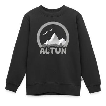 Trekking Altun - Kinder Premium Organic Sweatshirt - Schwarz - Vorne - AI Model Kid Female (0cm)