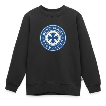 LOGO OCCITANIE MONTPELLIER - Kinder Premium Organic Sweatshirt - Schwarz - Vorne - AI Model Kid Female (0cm)