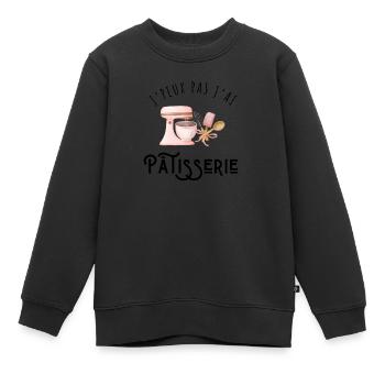 I Can't I Gebäck - Geschenkidee - Kinder Premium Organic Sweatshirt - Schwarz - Vorne - AI Model Kid Female (0cm)