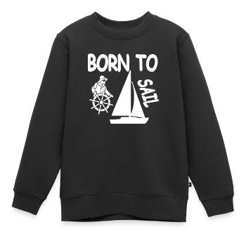 Segeln - Kinder Premium Organic Sweatshirt - Schwarz - Vorne - AI Model Kid Female (0cm)