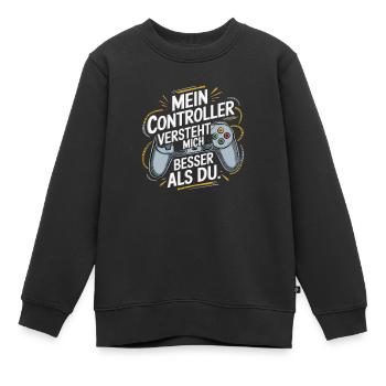 Controller Gamer - Kinder Premium Organic Sweatshirt - Schwarz - Vorne - AI Model Kid Female (0cm)