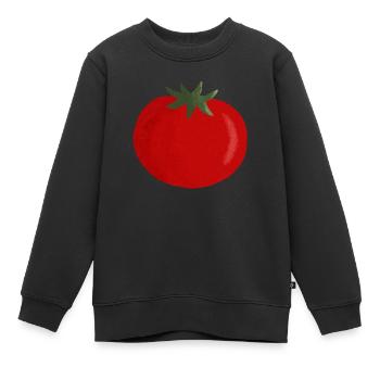 tomate - Sweat Premium enfant bio - noir - Devant - AI Model Kid Female (0cm)
