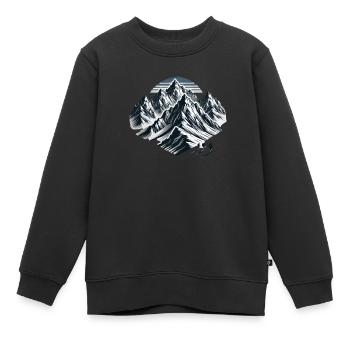 Berge Bergtour Extremsport - Kinder Premium Organic Sweatshirt - Schwarz - Vorne - AI Model Kid Female (0cm)