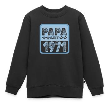 seit 1971 - Kinder Premium Organic Sweatshirt - Schwarz - Vorne - AI Model Kid Female (0cm)