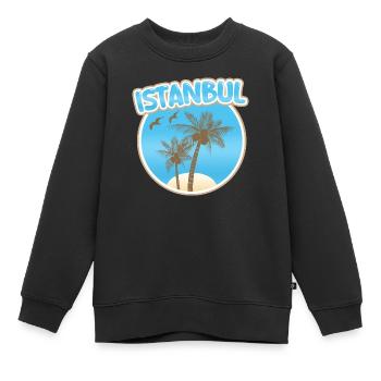 Cadeau pour Istanbul - Sweat Premium enfant bio - noir - Devant - AI Model Kid Female (0cm)