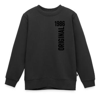 1986 Jubiläumsgeschenk 1986 Limitierte Auflage 1986 - Kinder Premium Organic Sweatshirt - Schwarz - Vorne - AI Model Kid Female (0cm)