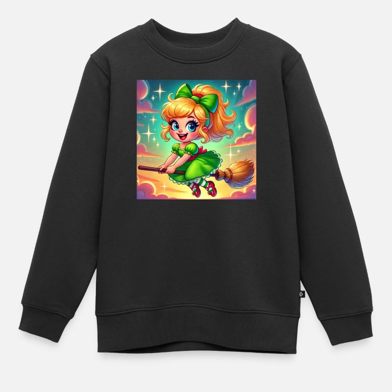 Petite Sorcière - Sweat Premium enfant bio - noir