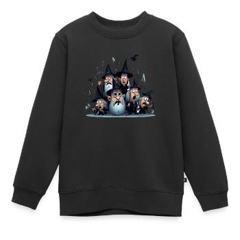 L’Académie des Sorcières Farfelues - Sweat Premium enfant bio - noir - Devant - AI Model Kid Female (0cm)