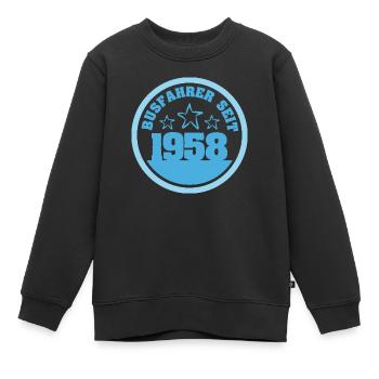 Bus 1958 - Kinder Premium Organic Sweatshirt - Schwarz - Vorne - AI Model Kid Female (0cm)