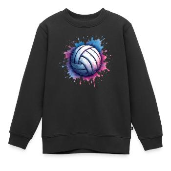 Beach Volleyball Volleyballspieler - Volleyballer - Kinder Premium Organic Sweatshirt - Schwarz - Vorne - AI Model Kid Female (0cm)