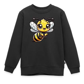 Enfant guêpe - Sweat Premium enfant bio - noir - Devant - AI Model Kid Female (0cm)