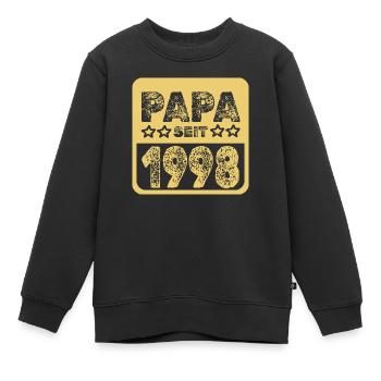 seit 1998 - Kinder Premium Organic Sweatshirt - Schwarz - Vorne - AI Model Kid Female (0cm)