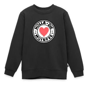 Oha Holla, le MoinFeeMer du Nord, Mer Baltique, Mer du Nord, Nord - Sweat Premium enfant bio - noir - Devant - AI Model Kid Female (0cm)