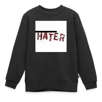 Ennemi - Sweat Premium enfant bio - noir - Devant - AI Model Kid Female (0cm)