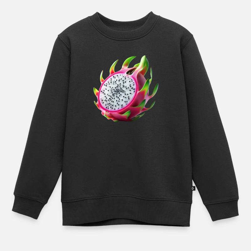 Fruit du dragon – Beauté exotique - Sweat Premium enfant bio - noir