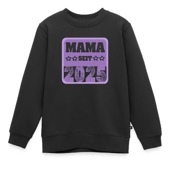Mutti 2025 - Kinder Premium Organic Sweatshirt - Schwarz - Vorne - AI Model Kid Female (0cm)
