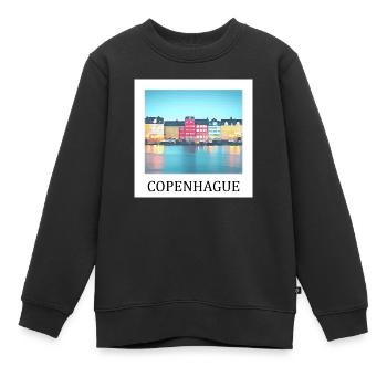 Kopenhagen - Kinder Premium Organic Sweatshirt - Schwarz - Vorne - AI Model Kid Female (0cm)