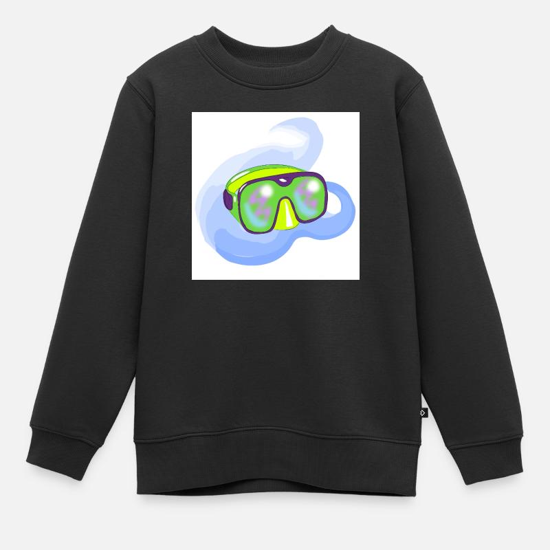 Lunettes de plongée - Sweat Premium enfant bio - noir