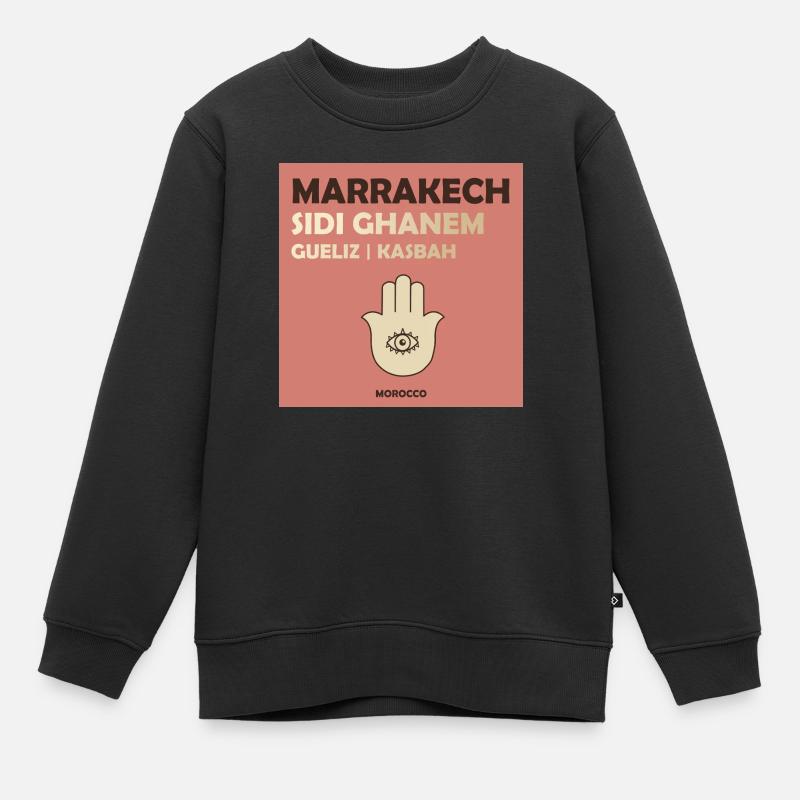 Marrakech Morocco - Kids Premium Organic Sweatshirt - black