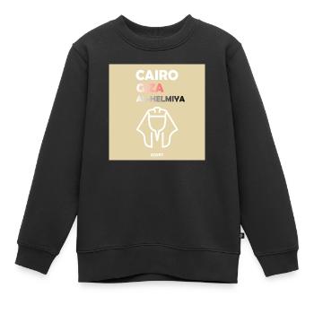 Cairo Egypt - Kids Premium Organic Sweatshirt - black - Front - AI Model Kid Female (0cm)