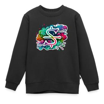 Zodiac Schütze - Kinder Premium Organic Sweatshirt - Schwarz - Vorne - AI Model Kid Female (0cm)