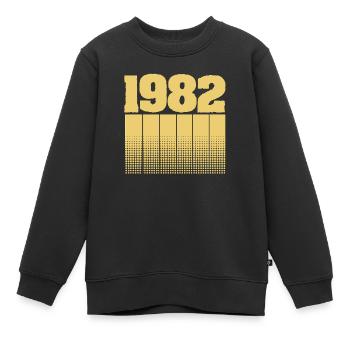 Geboren 1982 - Kinder Premium Organic Sweatshirt - Schwarz - Vorne - AI Model Kid Female (0cm)