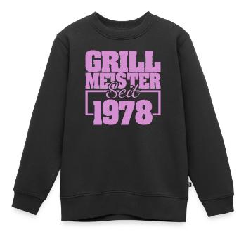1978 - Kinder Premium Organic Sweatshirt - Schwarz - Vorne - AI Model Kid Female (0cm)