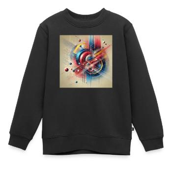 Farben in Bewegung - Kinder Premium Organic Sweatshirt - Schwarz - Vorne - AI Model Kid Female (0cm)