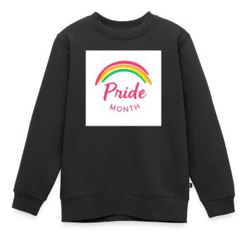 Pride - Kinder Premium Organic Sweatshirt - Schwarz - Vorne - AI Model Kid Female (0cm)