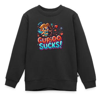 Cupido sucks - Kinder Premium Organic Sweatshirt - Schwarz - Vorne - AI Model Kid Female (0cm)