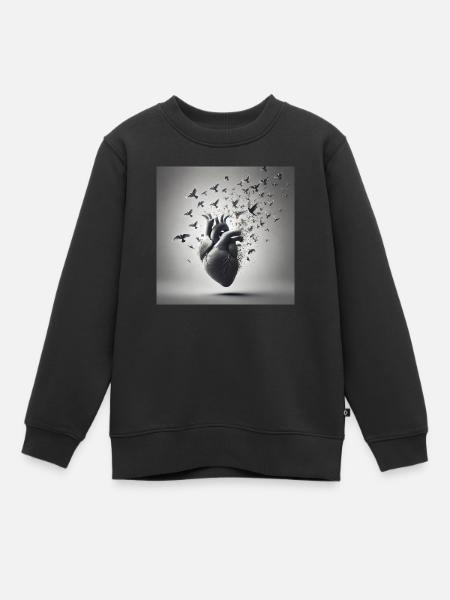 Émotions libérées - Sweat Premium enfant bio - noir