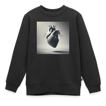 L’origine - Sweat Premium enfant bio - noir - Devant - AI Model Kid Female (0cm)