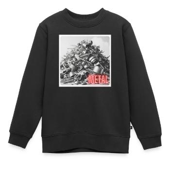 Ein Haufen Altmetall - Kinder Premium Organic Sweatshirt - Schwarz - Vorne - AI Model Kid Female (0cm)