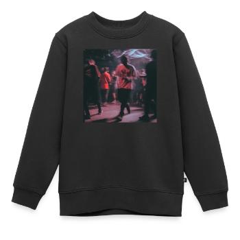 Techno dude - Kinder Premium Organic Sweatshirt - Schwarz - Vorne - AI Model Kid Female (0cm)