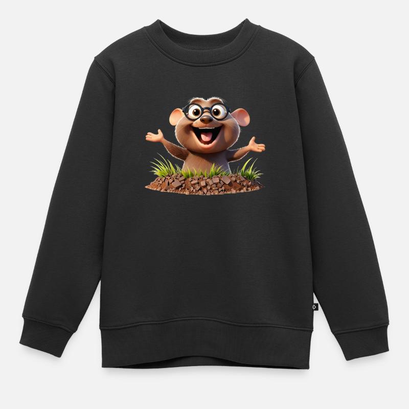 Explorateur souterrain - Sweat Premium enfant bio - noir