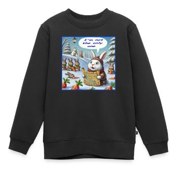 Kaninchen - Kinder Premium Organic Sweatshirt - Schwarz - Vorne - AI Model Kid Female (0cm)