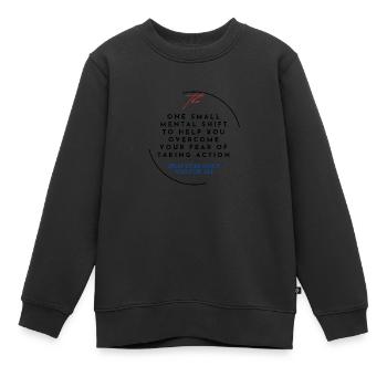 No Fear - Kids Premium Organic Sweatshirt - black - Front - AI Model Kid Female (0cm)