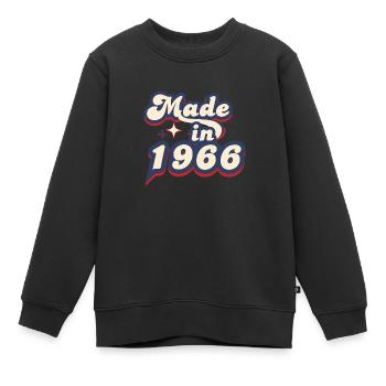 Made in 1966 Retro - Kids Premium Organic Sweatshirt - black - Front - AI Model Kid Female (0cm)