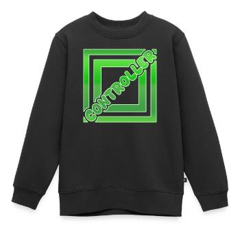 Controller - Kids Premium Organic Sweatshirt - black - Front - AI Model Kid Female (0cm)