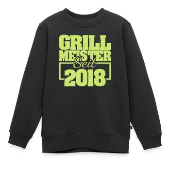 2018 - Kinder Premium Organic Sweatshirt - Schwarz - Vorne - AI Model Kid Female (0cm)