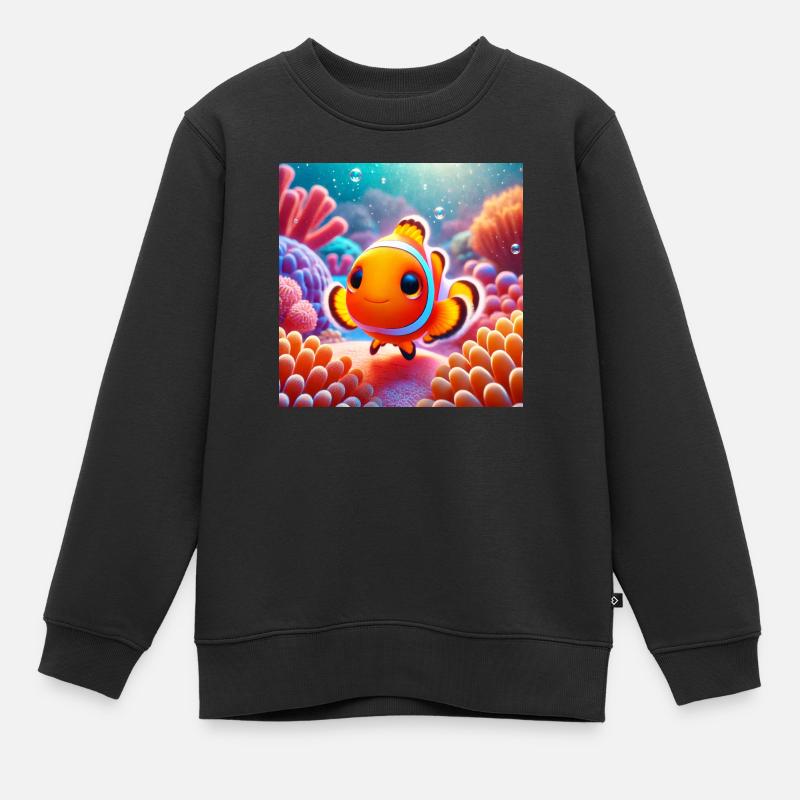 Clownfisch - Baby - Kinder Premium Organic Sweatshirt - Schwarz
