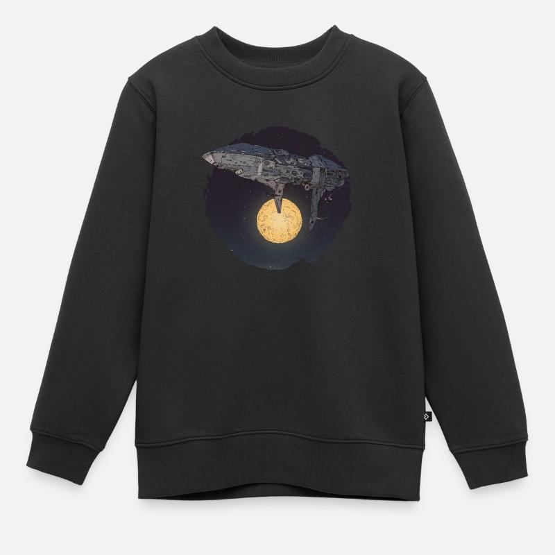 Le Vaisseau - Sweat Premium enfant bio - noir