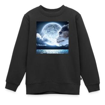 Tapsy 2 - Sweat Premium enfant bio - noir - Devant - AI Model Kid Female (0cm)