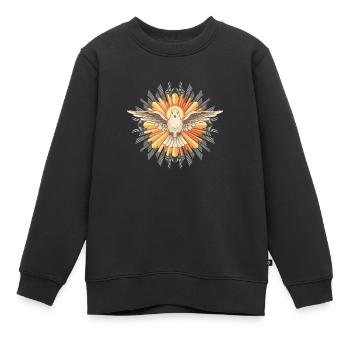 Der Heilige Geist als Taube - Kinder Premium Organic Sweatshirt - Schwarz - Vorne - AI Model Kid Female (0cm)