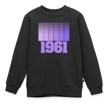 Geboren 1961 - Kinder Premium Organic Sweatshirt - Schwarz - Vorne - AI Model Kid Female (0cm)