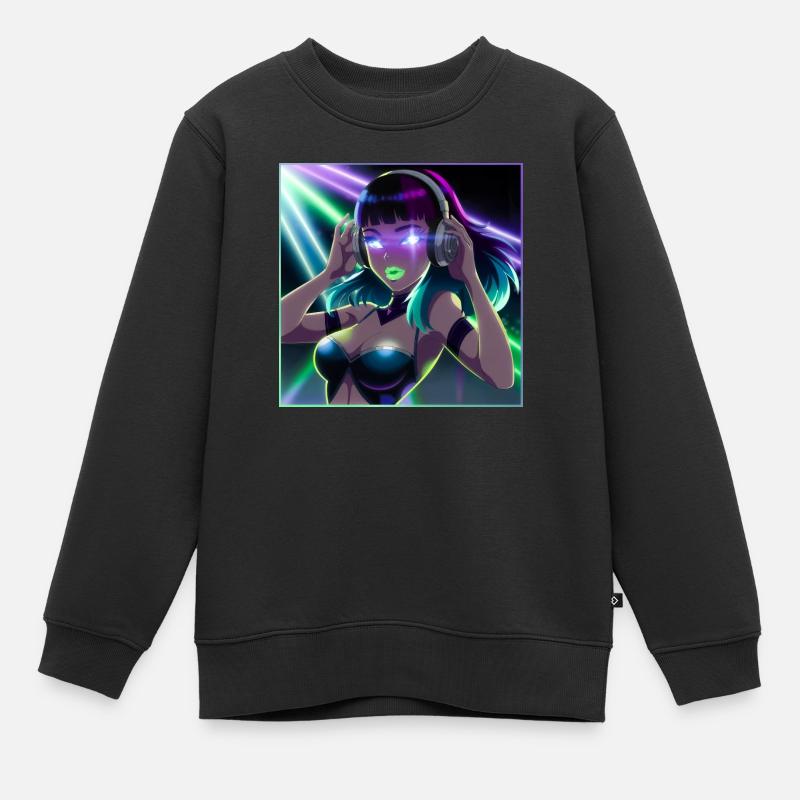 Fêtarde - Sweat Premium enfant bio - noir