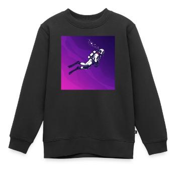 Tiefseetaucher: Expedition in die dunkle Welt - Kinder Premium Organic Sweatshirt - Schwarz - Vorne - AI Model Kid Female (0cm)