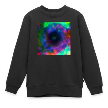 Design psychédélique Y2k - Sweat Premium enfant bio - noir - Devant - AI Model Kid Female (0cm)