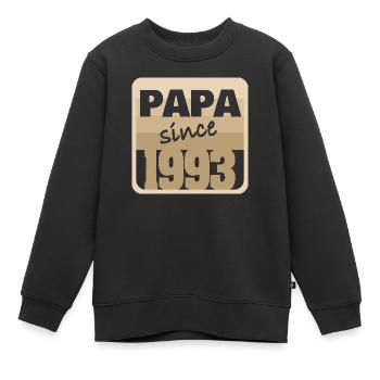 Vatertag 1993 - Kinder Premium Organic Sweatshirt - Schwarz - Vorne - AI Model Kid Female (0cm)
